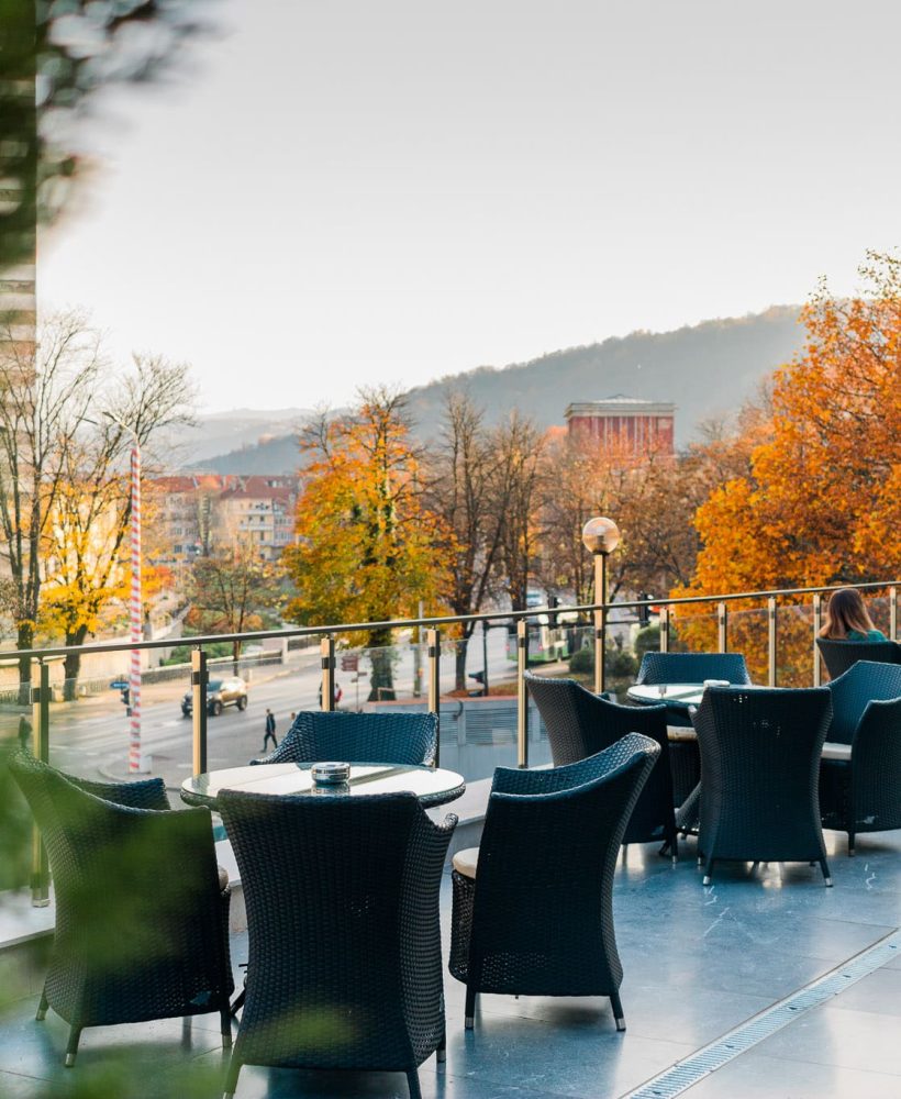 открита част на ресторант в хотел Балкан Габрово